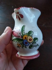 PICHET ANCIEN RENOLEAU FAIENCE ROUILLET PICHET A LAIT PEINT DIM 10 CM PARF ETAT