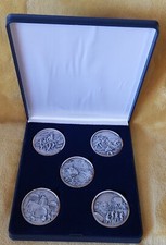 Coffret  5 Médailles 6 juin 1944 DEBARQUEMENT NORMANDIE CROIX DE LORRAINE