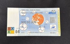 Billet France Brésil Coupe du Monde FIFA 1998 Ticket Football Final Collector