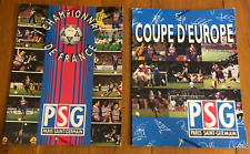 2 Superbe Chemise Classeur 90s )) PSG CHAMPIONNAT FRANCE 1994 et COUPE D'EUROPE