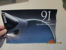 Ancien Catalogue Gamme Renault 1991 R4 4L R5 T Turbo R19 R21 Alpine Laguna Clio