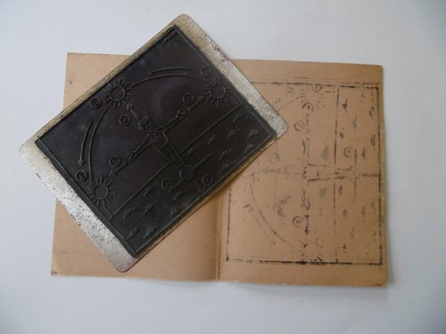 Ancien tampon encreur scolaire - tampon,