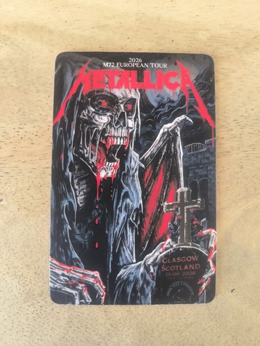 Metallica fancards carte - fancards,