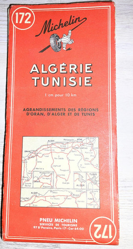 Carte michelin 172 - 172, algérie