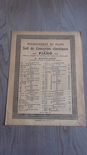 Enseignement piano soli de - enseignement, du