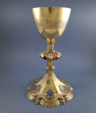 Calice en vermeil et émail