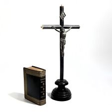 Crucifix Autel Ancien Bois Noirci Croix Collection Religion Cross Napoléon III
