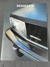 Brochure dépliant pub auto voiture RENAULT 20 2 litres 1979