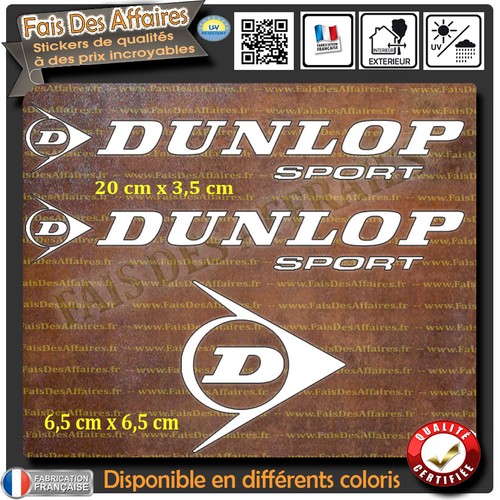 Stickers autocollants dunlop - autocollants,