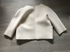 veste Gertrude écru T1 manche 3/4, modèle « Chloé « 