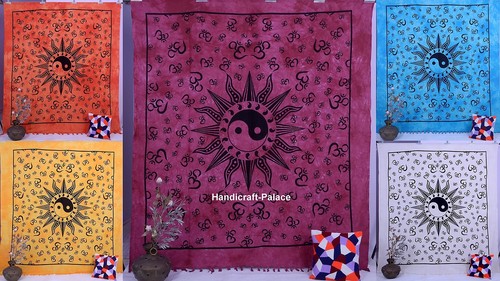 Indien ying yang tapisserie - yang,