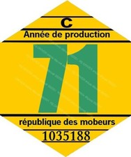 vignette 1971  pour mobylette