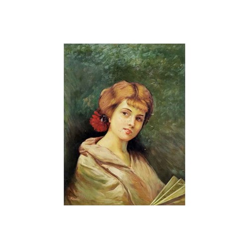 Huile sur toile 30x40 femme - sur,