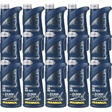 15x1 Litre Original MANNOL Huile pour Compresseur Oil Iso 100
