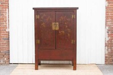 Chinoserie Red & Gilt Asian