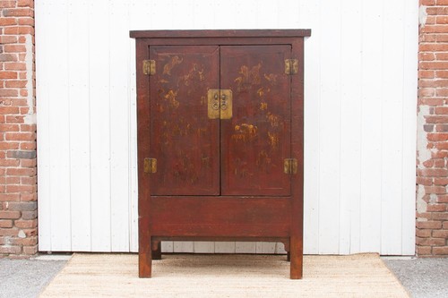 Chinoserie red gilt asian - chinoserie,