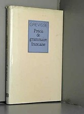 Précis de grammaire française - GREVISSE Maurice