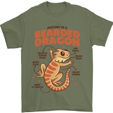 Pogona Anatomie Lézards, Reptiles, T-Shirt 100% Coton