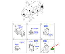 KIA NIRO MK1 Subwoofer Speaker