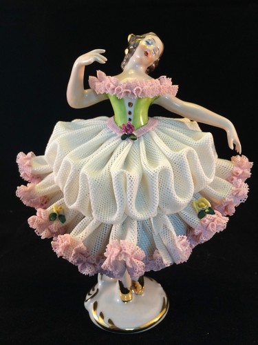 Porcelaine antique danseuse - porcelaine, antique.