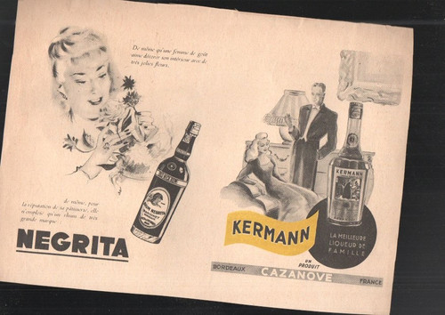 Feuille ancien publicitaire - feuille,