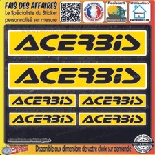 6 Stickers autocollant Acerbis