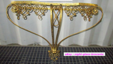 ANCIENNE CONSOLE A VOLUTE EN FER FORGÉ MARTELÉ-DE PIER LUIGI COLLI-ANNÉE 50-N°3