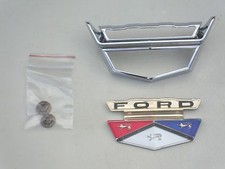 1959 59 Ford Fairlane 500 Chrome Capuche Emblème Lunette & Crest Neuf