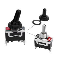 Interrupteur à bascule étanche SPST 15A 250V, 2 broches, marche/arrêt, 1 pièce