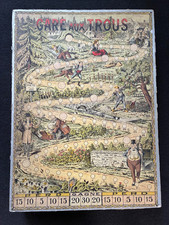jeu saussine gare aux trous ou jeu du chemin difficile. 1890.