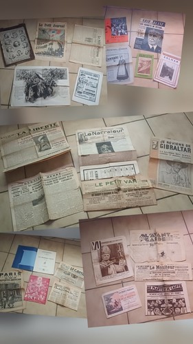 Lot journaux documents - lot,
