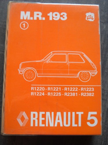 Manuel reparation renault 5 - de,