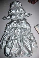 Ciré imperméable argenté bébé 24M Parka fille 2 Ans Veste coupe vent pluie 86 cm