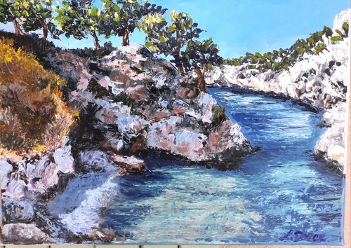 Tableau huile couteau - tableau,