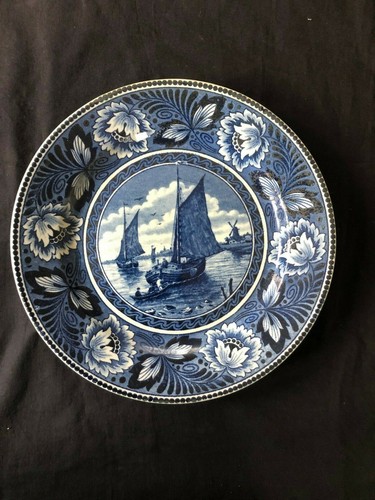 Assiette murale antique delft - murale,