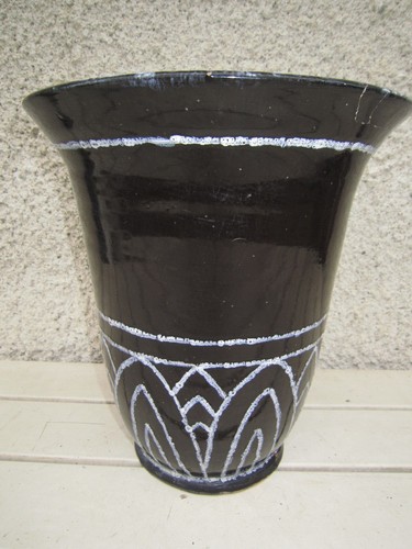 Ancien vase cache pot signé
