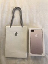 [BOITE VIDE APPLE]  POUR IPHONE 7 PLUS  AVEC ÉCOUTEURS APPLE EARPODS NEUF + SAC