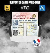 Support porte carte handicape - support,