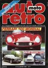 Ferrari 500 Mondial Jensen Volvo PV 444/544 - Auto moto rétro - n° 65 - 1986 -