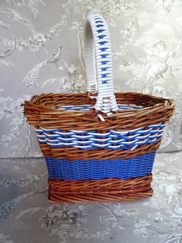 Petit panier ancien osier - petit,