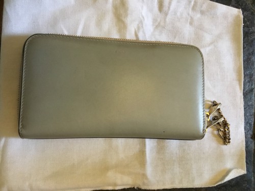 Portefeuille cuir vert