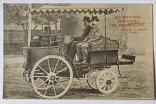 CARTE POSTALE PUTEAUX 92 les ancêtres aux USINES DE DION-BOUTON DOG-CAR A VAPEUR
