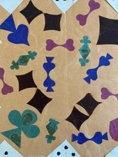 beau Collage 1950 Carte Cœur