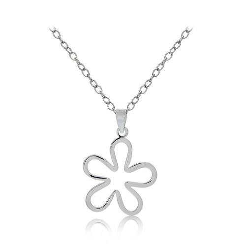 Argent sterling fleur - sterling, poli