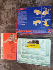 Boite vide jeux de construction MECCANO 2 - manuel + boite + punaises d'origine
