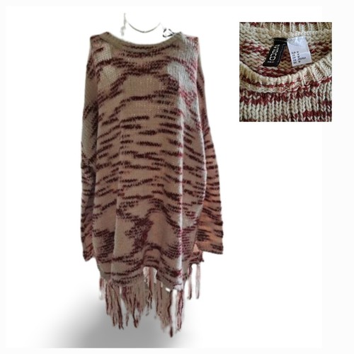 Poncho franges m divided - poncho,