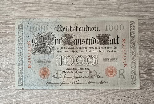 Reichsbanknote 1000 mark - 1000, 21