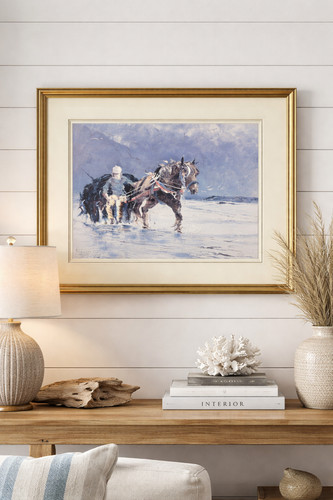 Tableau scène maritime cheval - maritime,