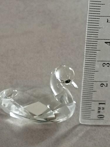 Miniature verre - verre, (cygne)