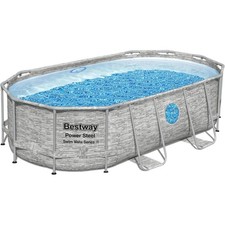 Piscine hors sol à Hublot Gris Pierre 4.27x25 x10m Bestway
